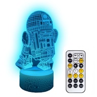 3D LED lampa STAR WARS ROBOT + DIAĽKOVÉ OVLÁDANIE 3D LED lampa STAR WARS ROBOT + DIAĽKOVÉ OVLÁDANIE