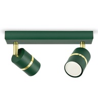 SPOT TUBA LED STROPNÉ LAMPY Green Gold moderný stropný luster SPOT TUBA LED STROPNÉ LAMPY Green Gold moderný stropný luster