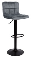 Barová stolička Arako Black graphite Velvet