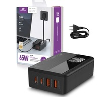 Rýchla nabíjačka 65W Quick Charge GaN displej Rýchla nabíjačka 65W Quick Charge GaN displej
