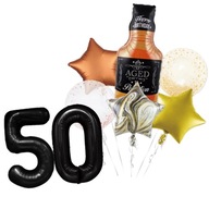 SET 50. NARODENINY Jack Daniels WHISKEY balón 100 cm SET 50. NARODENINY Jack Daniels WHISKEY balón 100 cm
