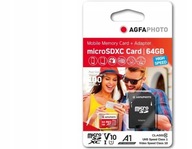 Karta AGFA Micro SDXC 64 GB 100 MB/s U1 V10 + ADAPTÉR Karta AGFA Micro SDXC 64 GB 100 MB/s U1 V10 + ADAPTÉR