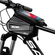 Puzdro/držiak na bicykel WILDMAN XXL ES6, taška na rám, čierna/čierna Puzdro/držiak na bicykel WILDMAN XXL ES6, taška na rám, čierna/čierna