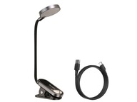 Bezdrôtová stolná LED lampa Baseus s klipom, šedá Bezdrôtová stolná LED lampa Baseus s klipom, šedá