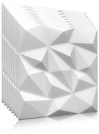 Biele panely Rock 3D Panely BRYLANT 2m2 + zdarma Biele panely Rock 3D Panely BRYLANT 2m2 + zdarma