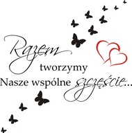 Nápis na nálepke na stenu Razem 281 multicolor Nápis na nálepke na stenu Razem 281 multicolor