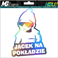 Nálepka na okno JACEK ON BOARD HOLOGRAM Nálepka na okno JACEK ON BOARD HOLOGRAM