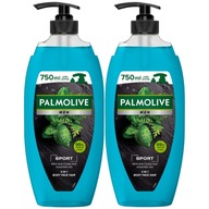Palmolive Pánsky športový sprchový gél 3v1 2x750ml Palmolive Pánsky športový sprchový gél 3v1 2x750ml
