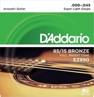 Struny pre akustickú gitaru D'ADDARIO EZ890 9-45 Struny pre akustickú gitaru D'ADDARIO EZ890 9-45