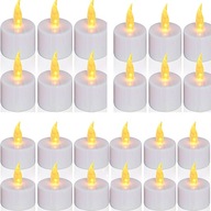 LED bezplameňové sviečky 24 ks teplé svetlo LED bezplameňové sviečky 24 ks teplé svetlo
