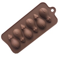 Silikónová forma na želé, myši, marshmallows, čokolády Silikónová forma na želé, myši, marshmallows, čokolády