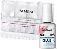 Sada Semilac TIPSY CLEAR + Isabellenails GLUE na predlžovanie nechtov Sada Semilac TIPSY CLEAR + Isabellenails GLUE na predlžovanie nechtov