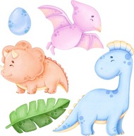Farebné nálepky na stenu pre deti Dinosaury Farebné nálepky na stenu pre deti Dinosaury