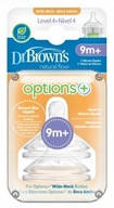 Dr Brown's Options+ Cumlík pre široké fľaše 9m+ 2 ks Dr Brown's Options+ Cumlík pre široké fľaše 9m+ 2 ks