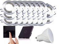 Sada 23x hliníkový držiak LED lampy + spínač žiarovky Sada 23x hliníkový držiak LED lampy + spínač žiarovky