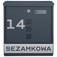 POŠTOVÁ SCHRÁNKA NA LISTY POŠTA ANTRACITOVÁ + POKYN POŠTOVÁ SCHRÁNKA NA LISTY POŠTA ANTRACITOVÁ + POKYN