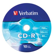 CD-R Verbatim 700 MB 52X Vreteno 10 ks.