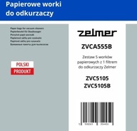 Zelmer ZVCA555B papierové vrecko do vysávača, 5 ks Zelmer ZVCA555B papierové vrecko do vysávača, 5 ks