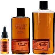 PAN DRWAL Bulleit Bourbon olej na bradu 30 ml + šampón 150 ml + gél 400 ml PAN DRWAL Bulleit Bourbon olej na bradu 30 ml + šampón 150 ml + gél 400 ml