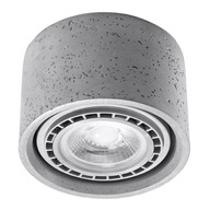 Stropné svietidlo BASIC 1 betónová trubica pre LED GU10 0881 SOLLUX