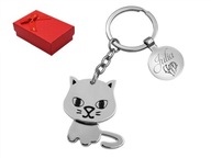 Kľúčenka mačička kľúčenka CAT s GRAVÍROU Kľúčenka mačička kľúčenka CAT s GRAVÍROU