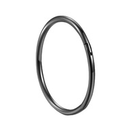 Titánové náušnice, BLACK Clicker Helix Circle 1,2/6 Titánové náušnice, BLACK Clicker Helix Circle 1,2/6