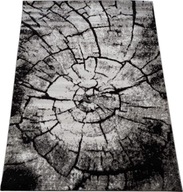 Moderný šedý koberec do kmeňa stromu s krátkym mäkkým vlasom, 60x120 cm Moderný šedý koberec do kmeňa stromu s krátkym mäkkým vlasom, 60x120 cm