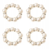 Ozdobné prstene 4PCS Pearl Design Buxles Ozdobné prstene 4PCS Pearl Design Buxles