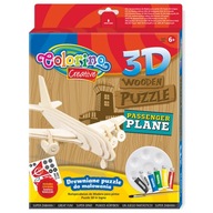 KREATÍVNE 3D DREVENÉ LIETADLO COLORINO PUZZZ KREATÍVNE 3D DREVENÉ LIETADLO COLORINO PUZZZ