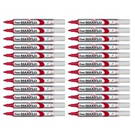 Okrúhly popisovač na tabuľu Pentel Maxiflo Red