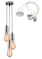 ZWIS loft závesné stropné svietidlo, chróm, 3x E27 ZWIS loft závesné stropné svietidlo, chróm, 3x E27