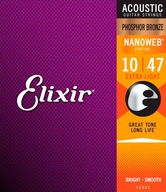 ELIXIR 16002 struny (10-47) Struny pre akustickú gitaru ELIXIR 16002 struny (10-47) Struny pre akustickú gitaru