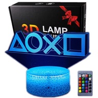 3D USB LED nočná lampa + diaľkové ovládanie Playstation DOXO 3D USB LED nočná lampa + diaľkové ovládanie Playstation DOXO