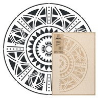 Viacnásobná MAĽBA PREDLOŽKA 89cm AFRICKÁ MANDALA Viacnásobná MAĽBA PREDLOŽKA 89cm AFRICKÁ MANDALA