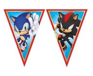 Banner Garland Sonic Hedgehog Flash Flags narodeniny Banner Garland Sonic Hedgehog Flash Flags narodeniny