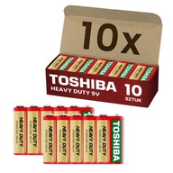 10x sada batérií TOSHIBA POWERFUL HEAVY DUTY 6F22 9V 10x sada batérií TOSHIBA POWERFUL HEAVY DUTY 6F22 9V