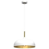 LINCOLN Stropná lampa z bieleho zlata kovové tienidlo 1xE27 35x90cm závesný domček LINCOLN Stropná lampa z bieleho zlata kovové tienidlo 1xE27 35x90cm závesný domček