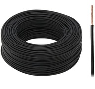 LGY lankový elektrický kábel 1x1,5 čierny 100m