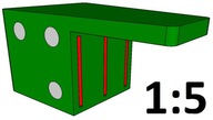 RYBINOVÝ JIG Šablóna na rybinové spojenie 1:5 RYBINOVÝ JIG Šablóna na rybinové spojenie 1:5