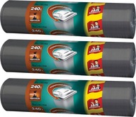 Jan Niezbędny vrecia na odpadky 240l 8ks čierne odolné silné x 3 Jan Niezbędny vrecia na odpadky 240l 8ks čierne odolné silné x 3