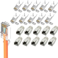 SADA 10 KS TIENEJ ZÁSTRČKY FTP STP RJ45 kat.6a 7 SADA 10 KS TIENEJ ZÁSTRČKY FTP STP RJ45 kat.6a 7