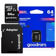 Adaptér pamäťovej karty MicroCARD 64GB 100MB/s