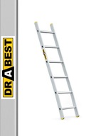 Profesionálny 6-stupňový hliníkový rebrík, Drabest, + hák