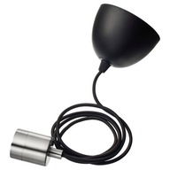 SKAFTET Objímka lampy s káblom - poniklovaná látka, 1,4 m SKAFTET Objímka lampy s káblom - poniklovaná látka, 1,4 m