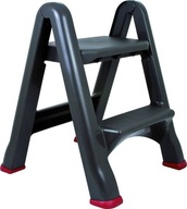 KETER Rebrík - rozkladacia taburet grafitová/červená do 150kg