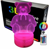 Medvedík 3D LED LAMP nočná lampa Medvedík 3D LED LAMP nočná lampa