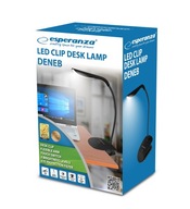 Stolná LED lampa, úrovne jasu, USB klip Stolná LED lampa, úrovne jasu, USB klip