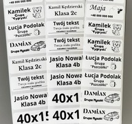 NÁLEPKY na fólii S MENOM - odolné - menovci