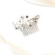 Svadobná HREBEŇOVÁ svadobná dekorácia strieborná Swarovski GLAM Svadobná HREBEŇOVÁ svadobná dekorácia strieborná Swarovski GLAM