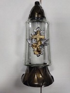 Sklenená sviečka Z-1420 GALPOL kríž NOVINKA